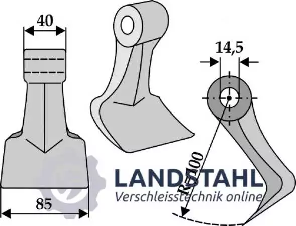 Hammerschlegel 85x40mm